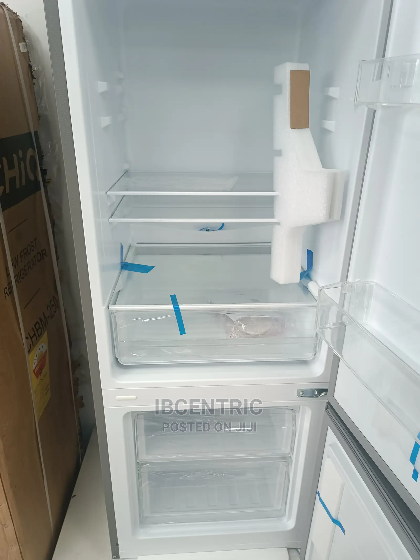 Chiq 250L Bottom Freezer Double Door Refrigerator