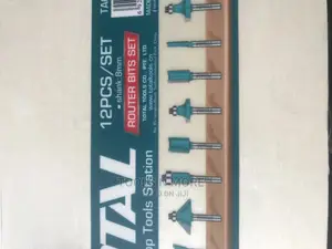 TOTAL Router Bit Set 8mm