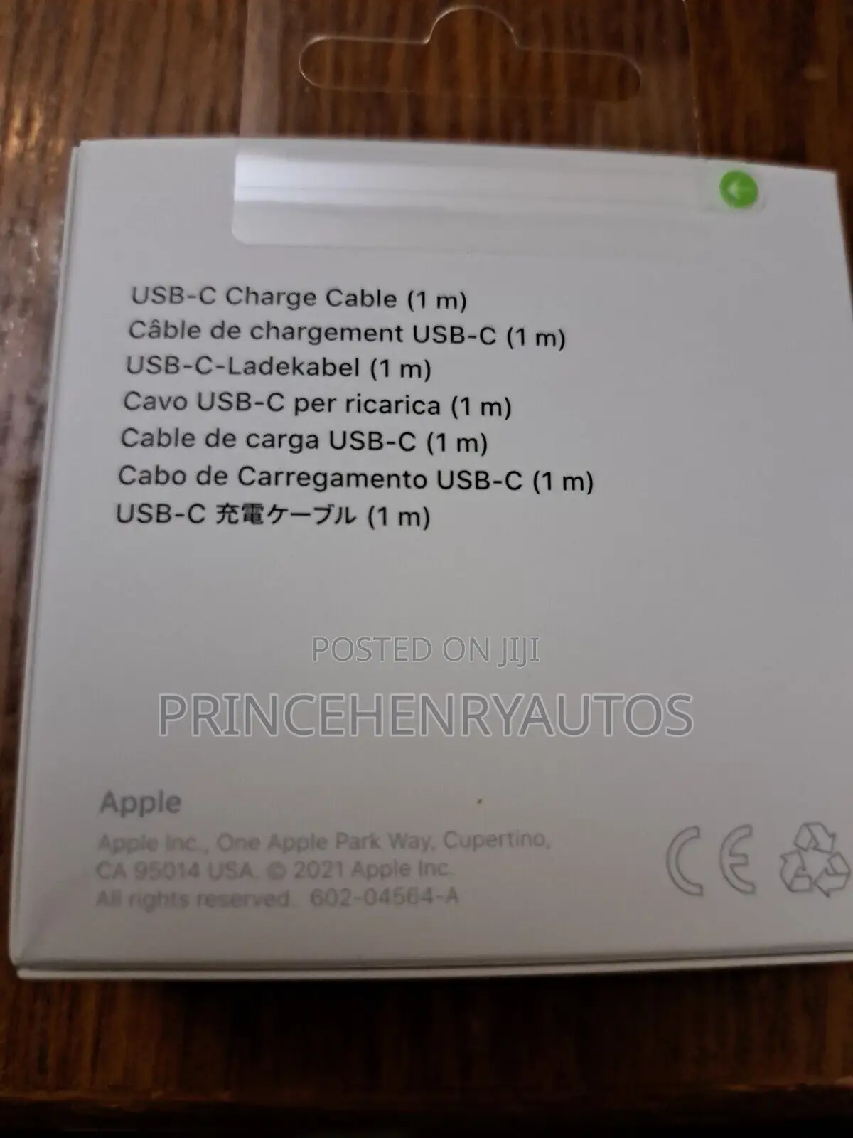 Apple Usb-C Charging Cable 1m ‎Mm093am/A