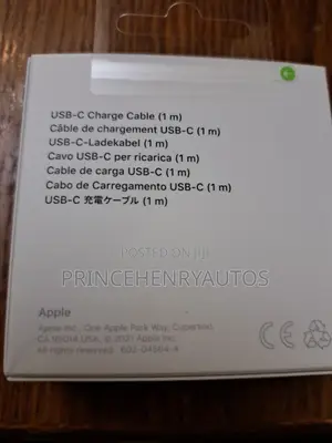 Apple Usb-C Charging Cable 1m ‎Mm093am/A