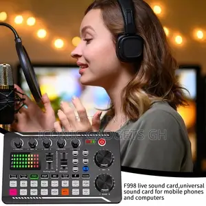 Livestreaming Sound Card Kit With Condenser Microphone Set