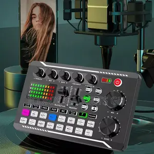 Livestreaming Sound Card Kit With Condenser Microphone Set