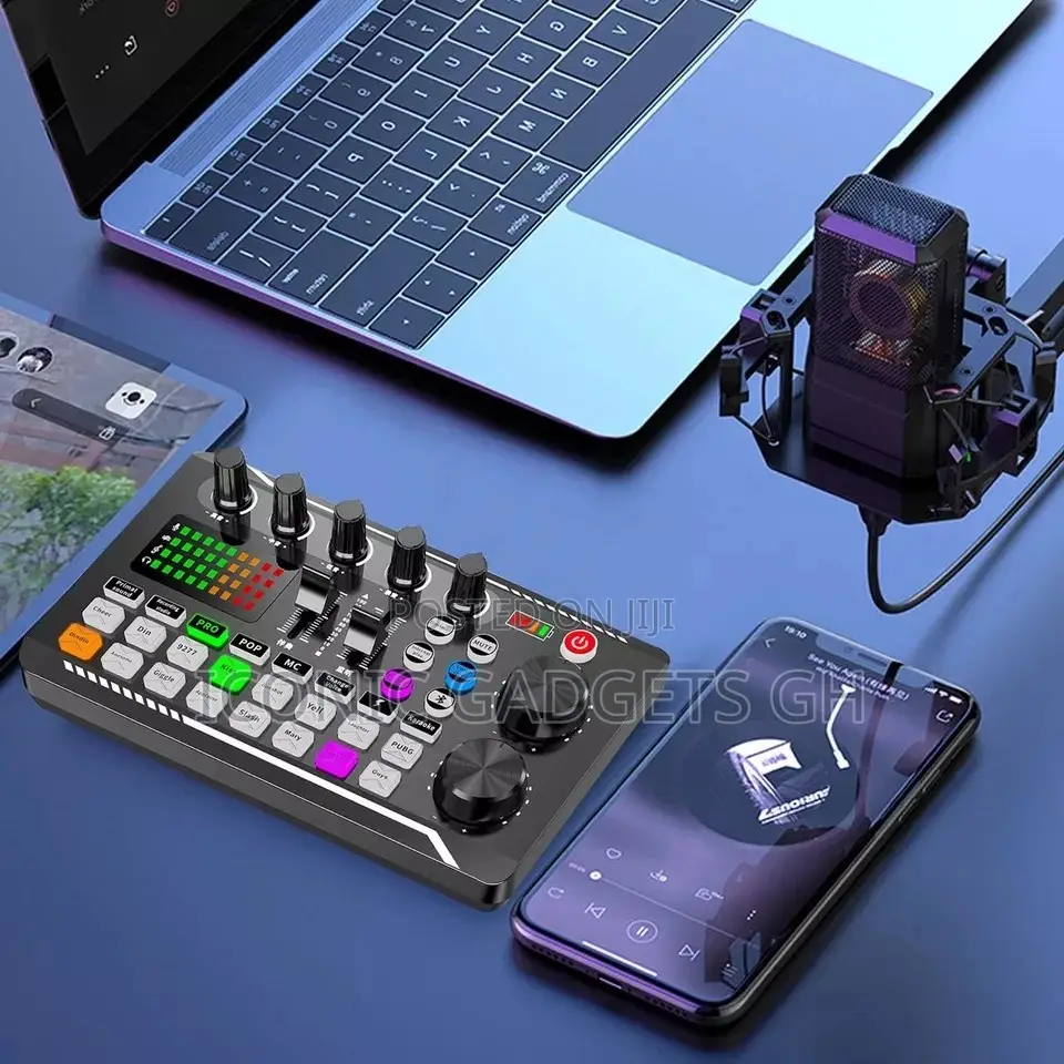 Portable Audio Sound Card Kit for Live Streaming
