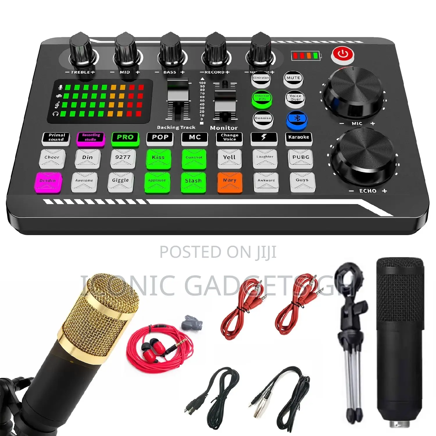 Portable Audio Sound Card Kit for Live Streaming