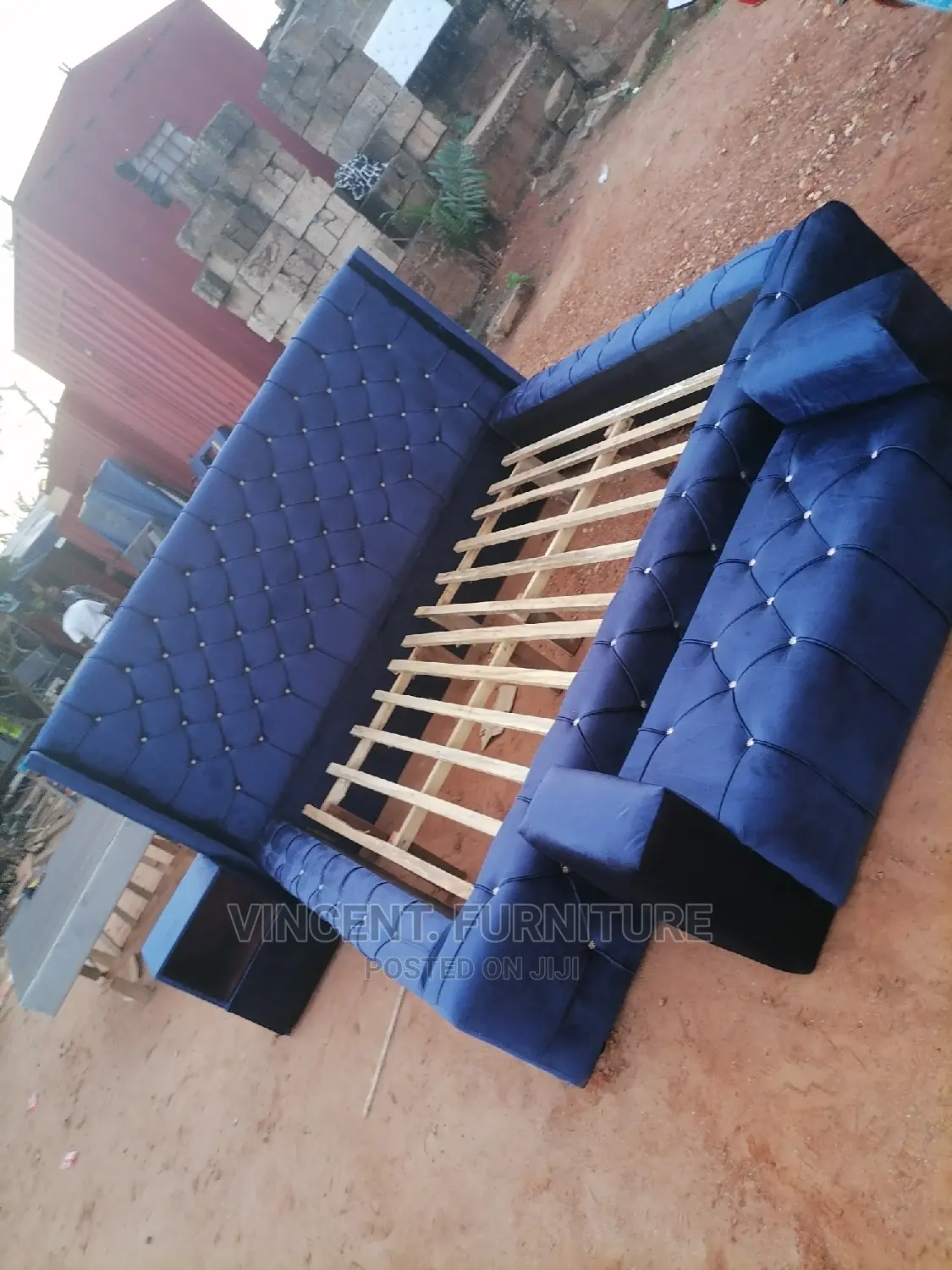 King Size Bed and Ottoman Available