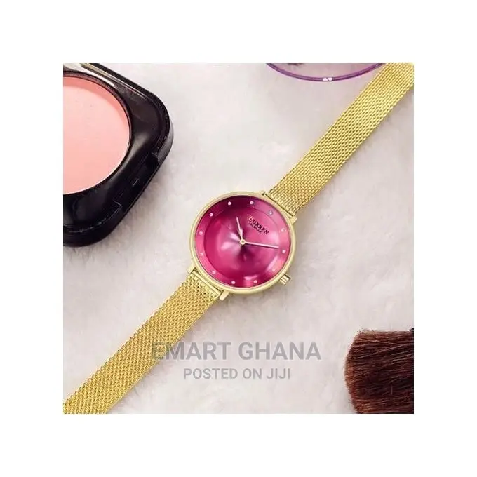Curren Luxury Brand Lady Crystal Watch Women Casual Dress