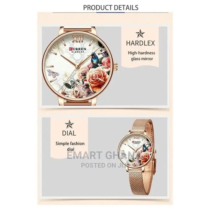 Curren 9060 Luxury Casual Business Quartz Women Watch