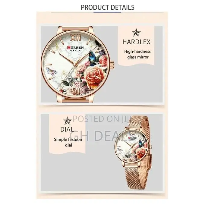 Curren 9060 Luxury Casual Business Quartz Women Watch