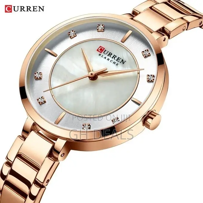 Curren 9051 Woman Quartz Watch Fashion Casual Stainless