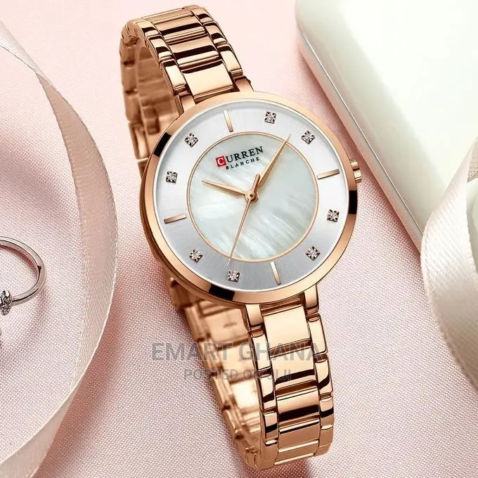 Curren 9051 Woman Quartz Watch Fashion Casual Stainless