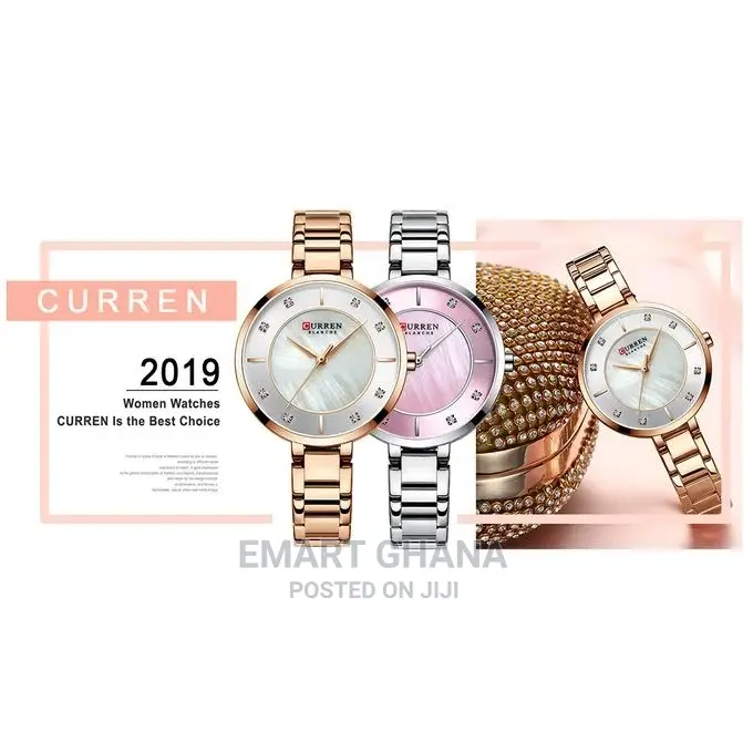Curren 9051 Woman Quartz Watch Fashion Casual Stainless