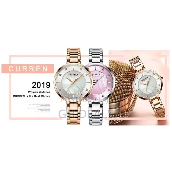 Curren 9051 Woman Quartz Watch Fashion Casual Stainless