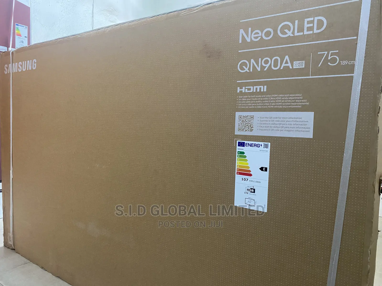 Samsung 75” Qn93a Qe75qn90a Neo Qled Hdr 2000 Uhd Netflix