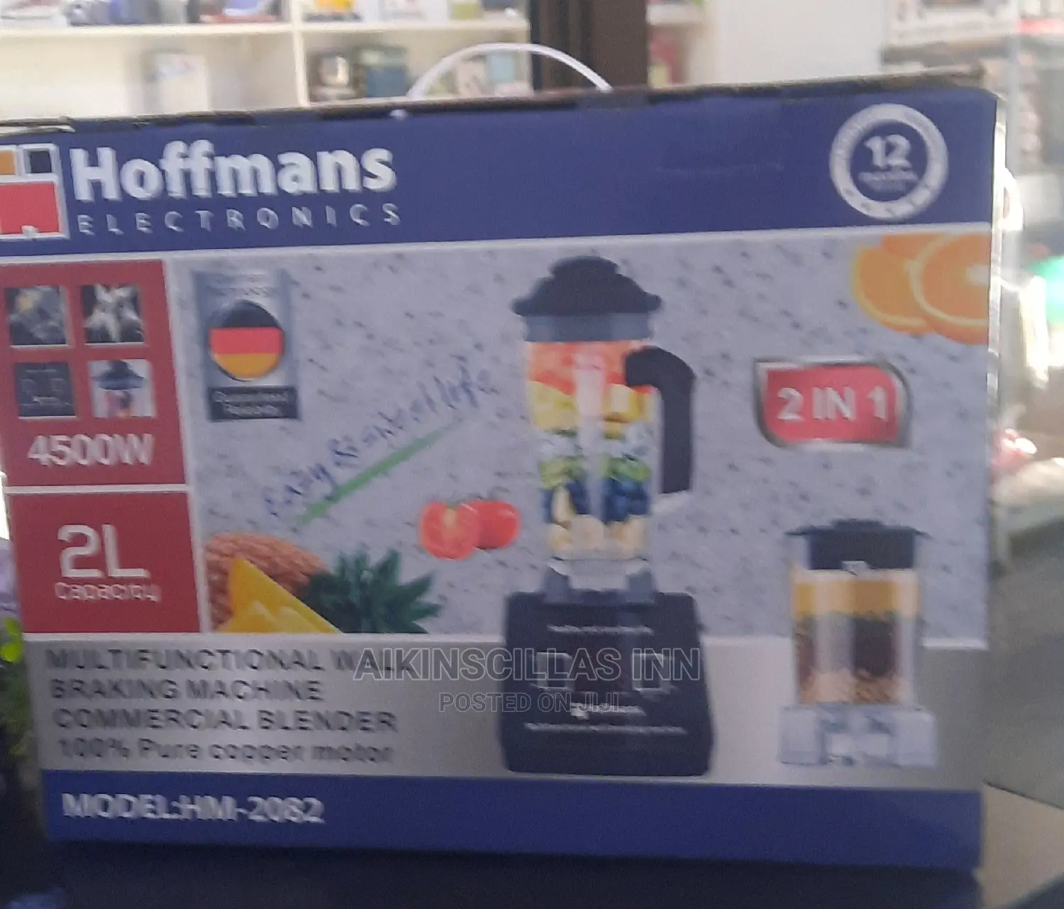 Hoffman 2 In1 Commercial Blender