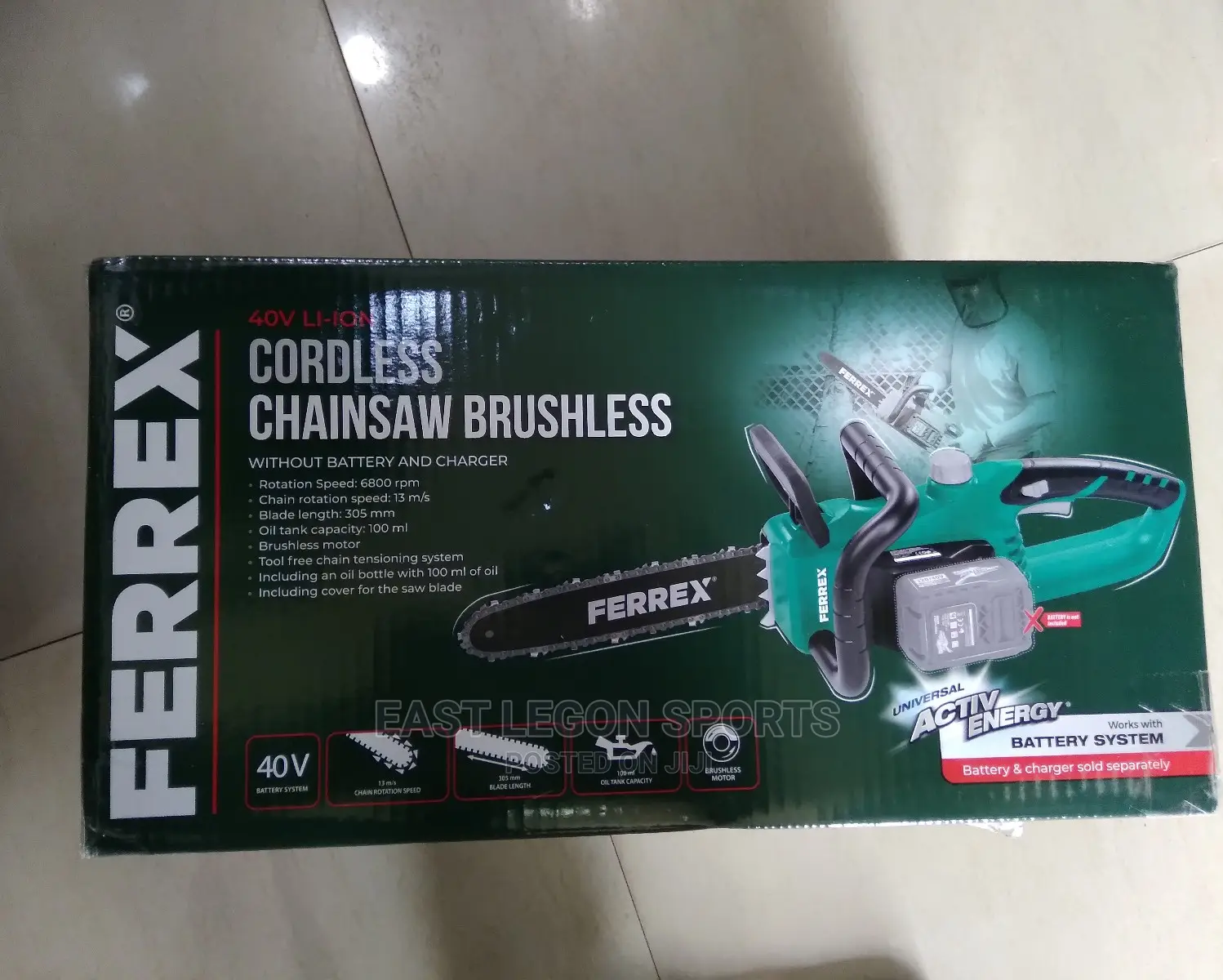 Cordless Chainsaw Brushless Saw Chain Tree Bush Wood Cutter