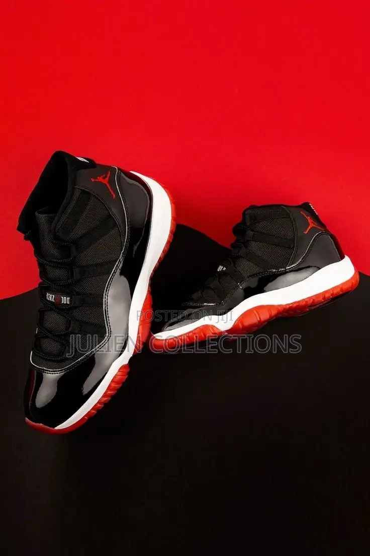 Jordan 11 Retro Mirror Black and Red
