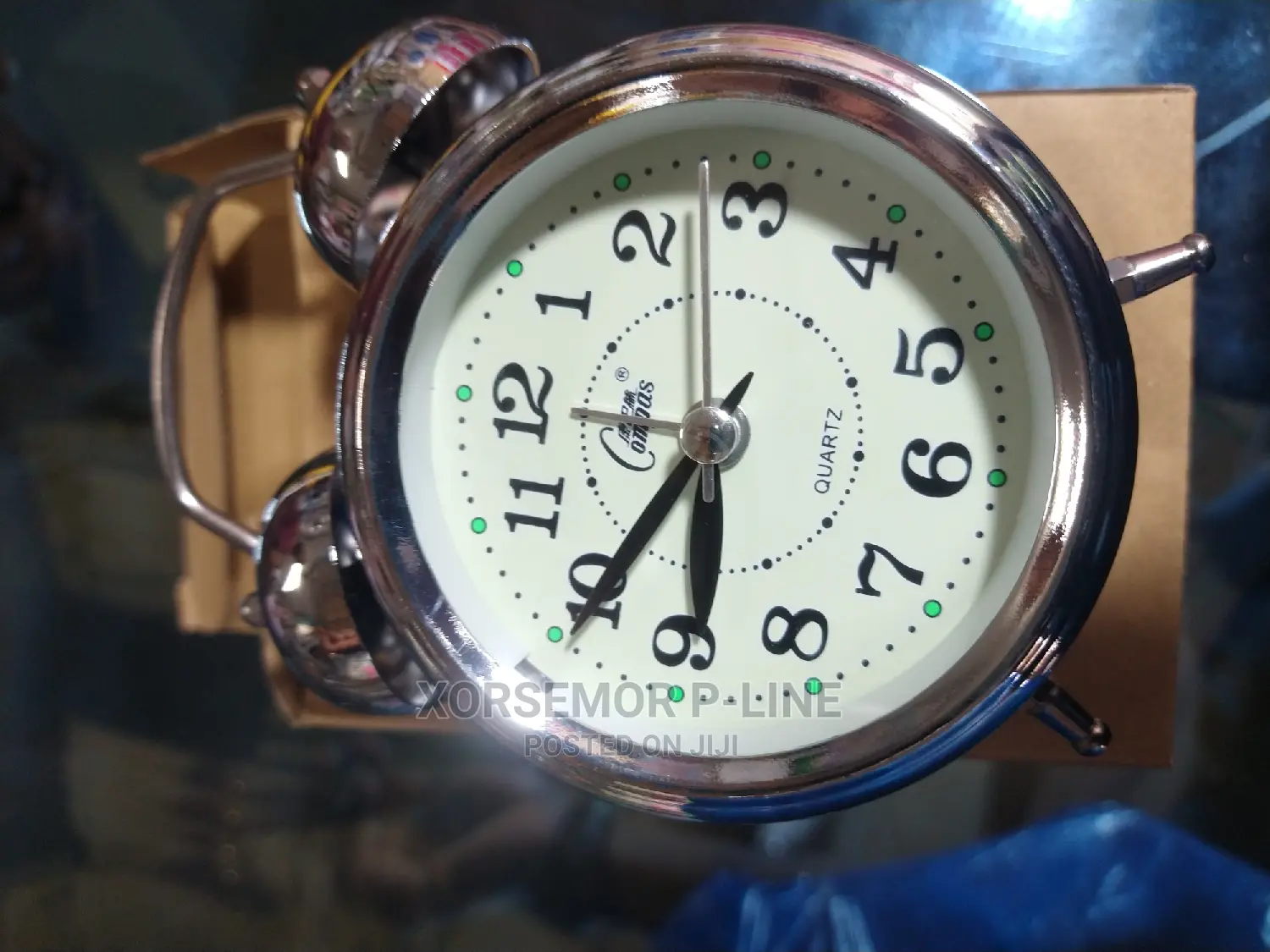 Silver Alarm Clock