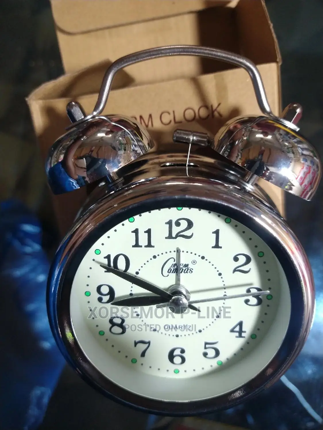 Silver Alarm Clock