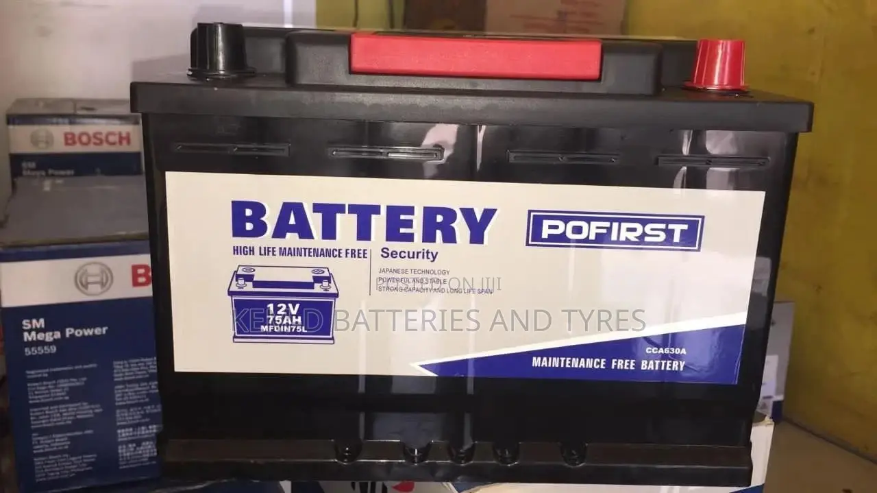 Pofirst Car Batteries - Din 75 75ah 12 Volts