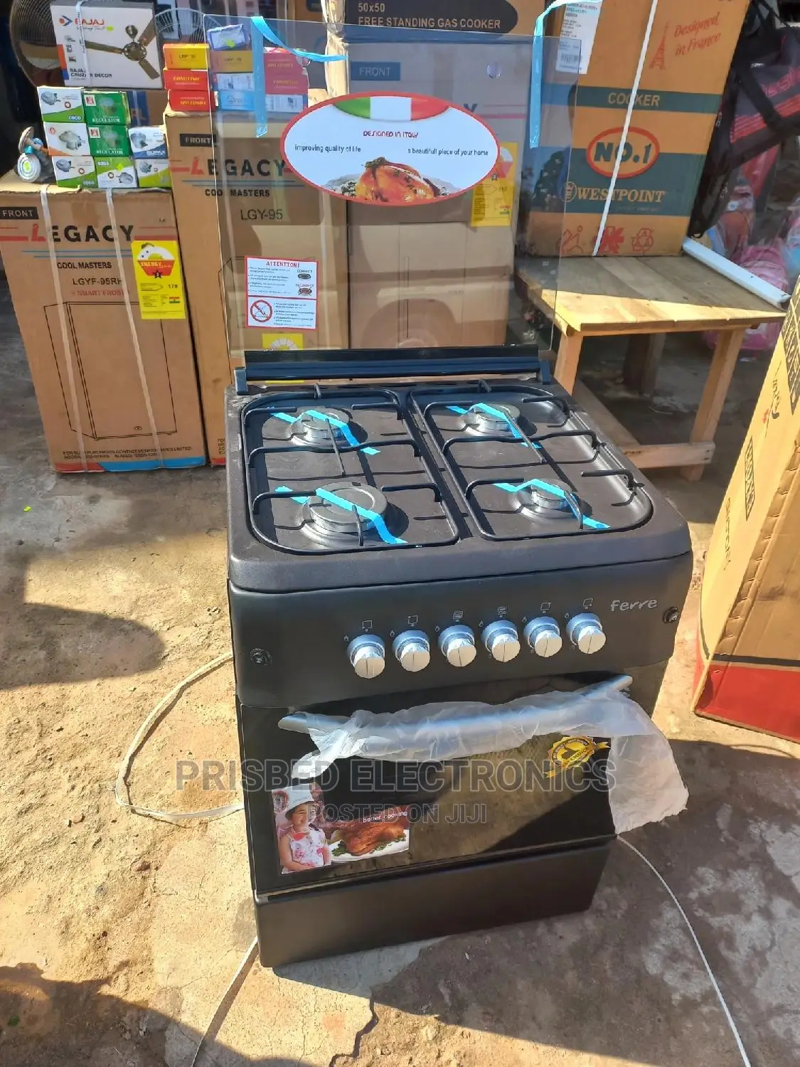 Volcano 4burner Burner Gas Cooker 60*60