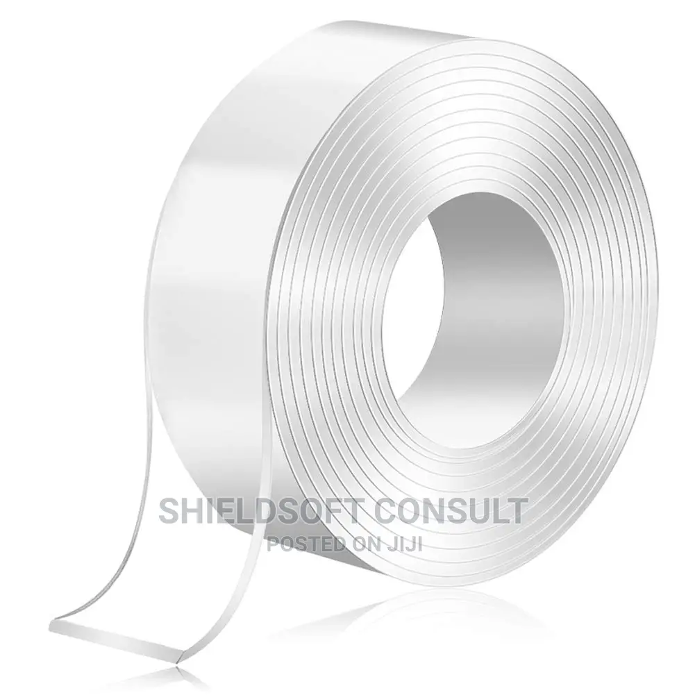 Adhesive Tape, Double Sided Reusable Gel Tape 5m