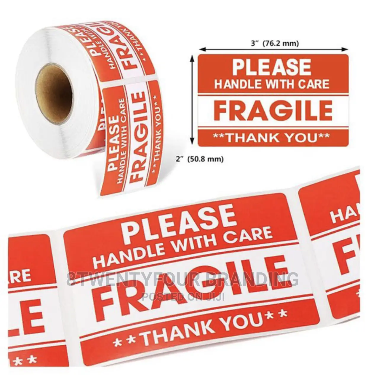 Labels (Fragile Labels) MOQ: 150pcs