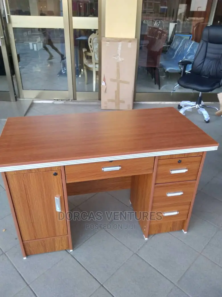 Office Table With Double Side Drawer