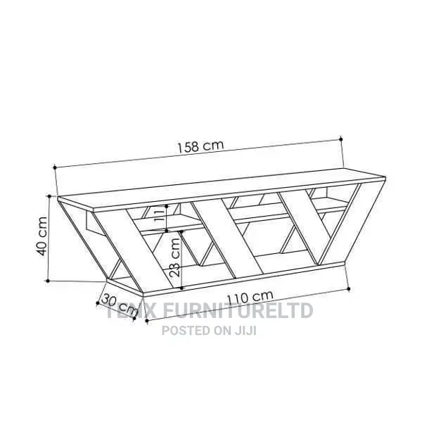 TV Stand (Le -Trapezium)_