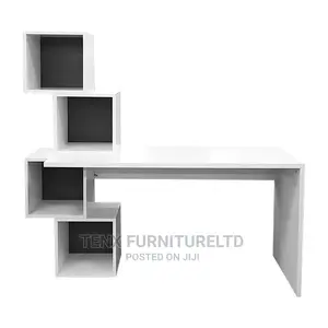Computer /Gaming Desk White (Cabinet Forms)