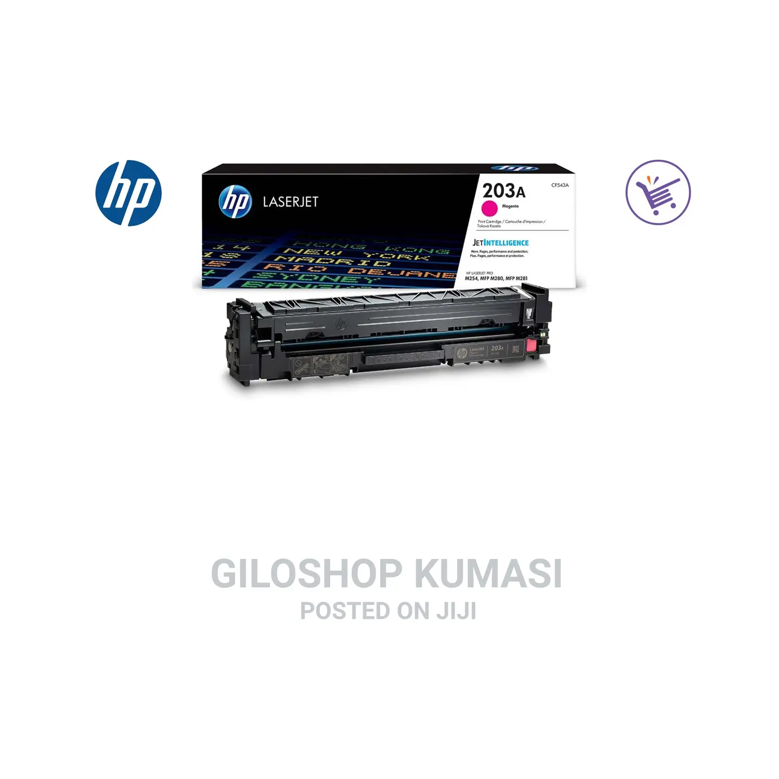 HP CF543A 203A Laserjet Toner Cartridge - Magenta