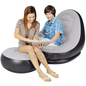 Intex Inflatable Sofa Air Bed - Grey/Blac