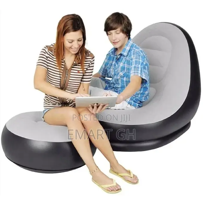 Intex Inflatable Sofa Air Bed - Grey/Blac