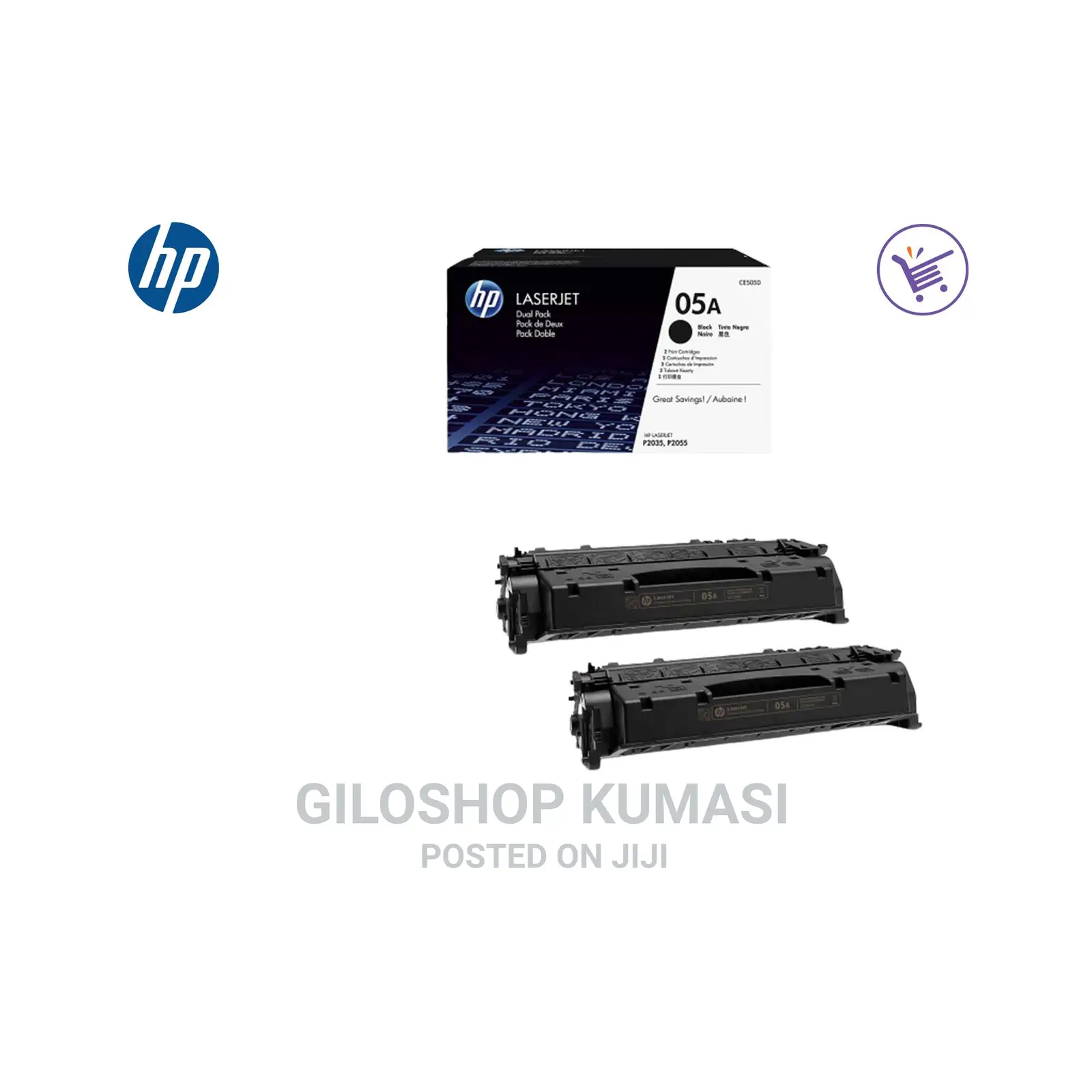 HP 05A CE505D Toner Cartridges Black