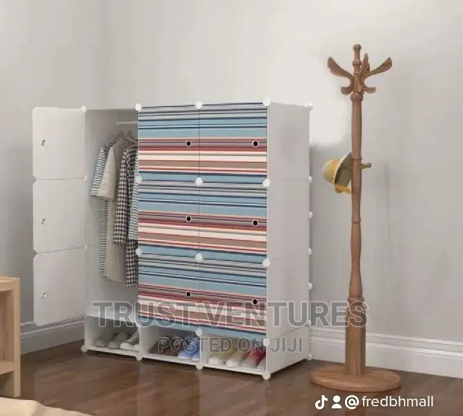 Plastic Wardrobe 9cubes