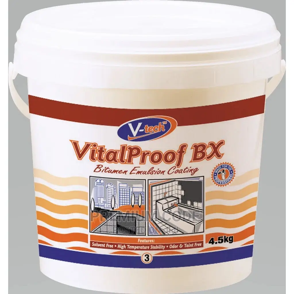 Black Bituminous Coating Vital Proof, 4.5kg