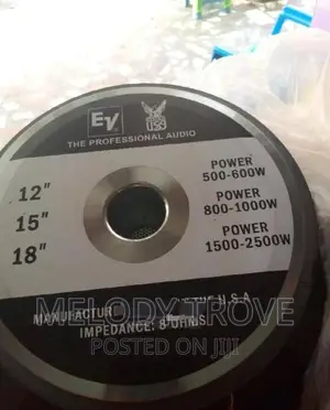 EV 12" Naked Speakers