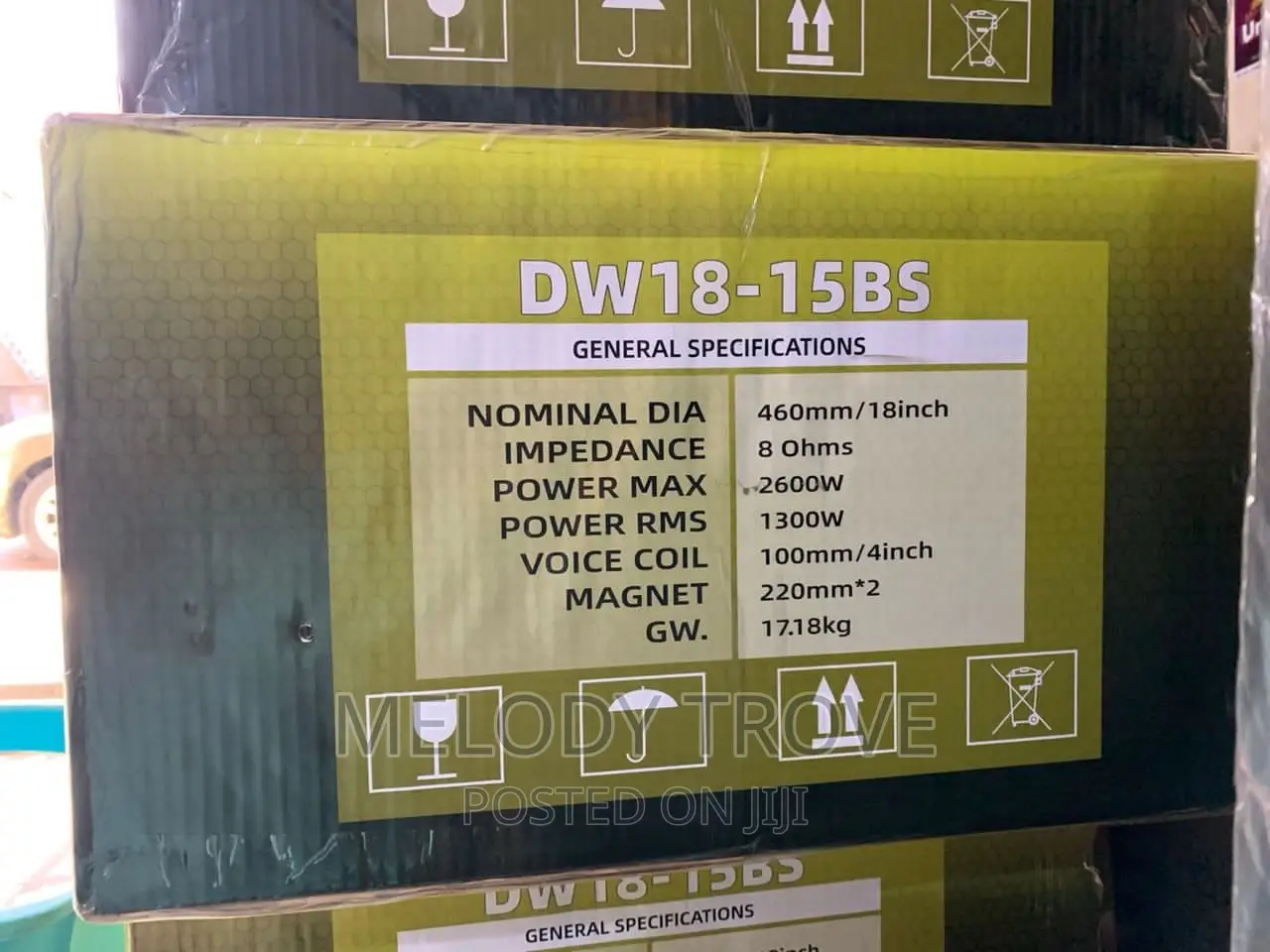 DW18-15BS 18" Woofer Power Naked Speaker (2600watt)