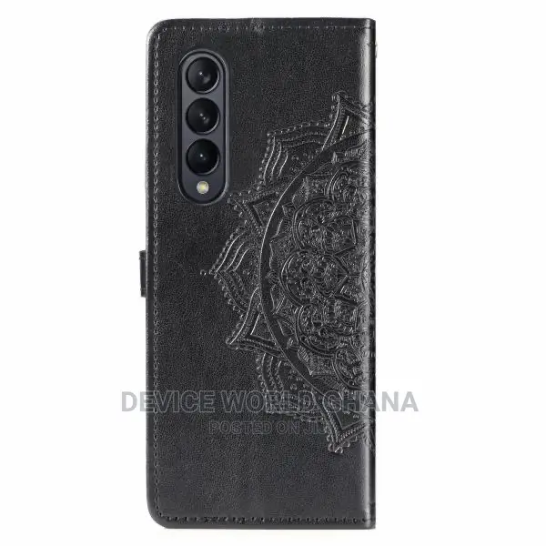 Mandala Embossed Leather Flip Case for Samsung Z Fold 4