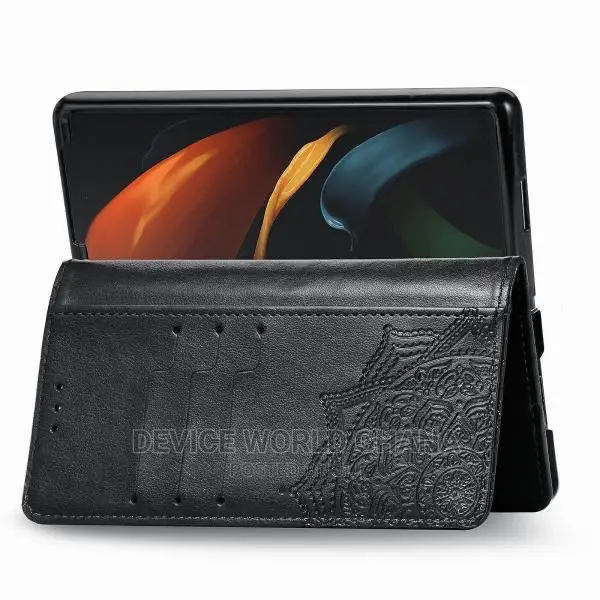 Mandala Embossed Leather Flip Case for Samsung Z Fold 4