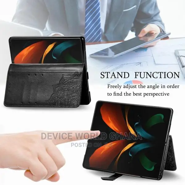 Mandala Embossed Leather Flip Case for Samsung Z Fold 4