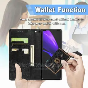 Mandala Embossed Leather Flip Case for Samsung Z Fold 4