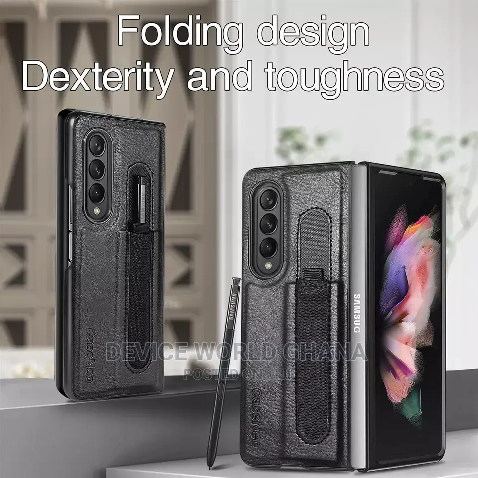 Caseneo Leather Case for Samsung Z Fold 4 and Z Fold 3