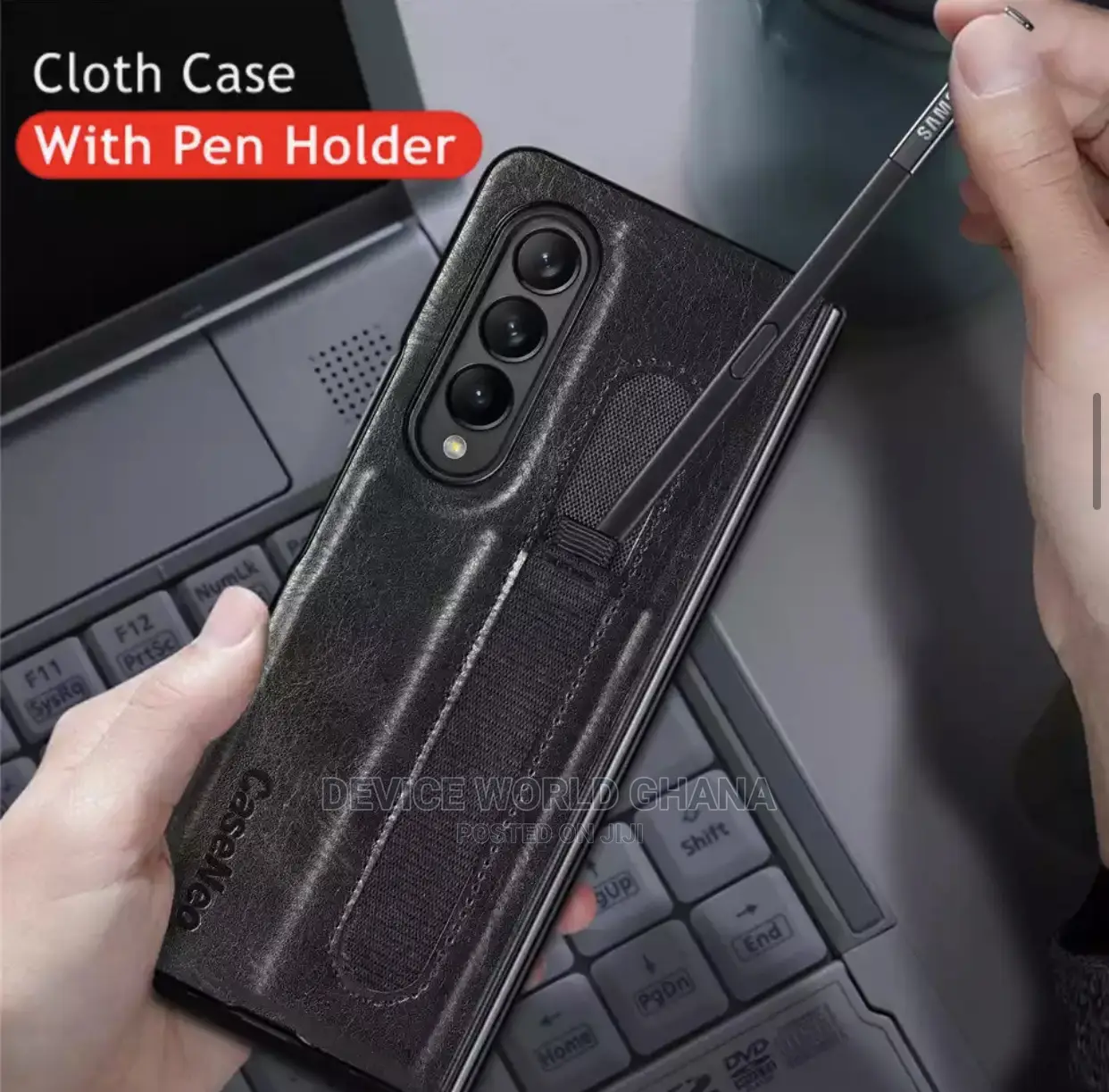 Caseneo Leather Case for Samsung Z Fold 4 and Z Fold 3