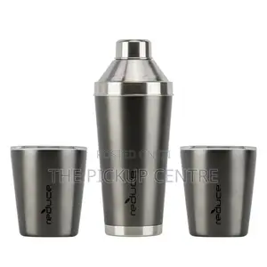 NEW Reduce Cocktail 3-Piece Shaker Set With 10-Oz. Lowball