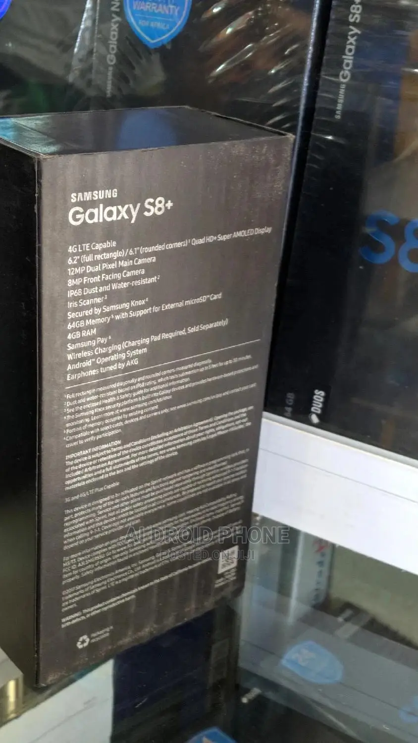 New Samsung Galaxy S8 Plus 64 GB Black