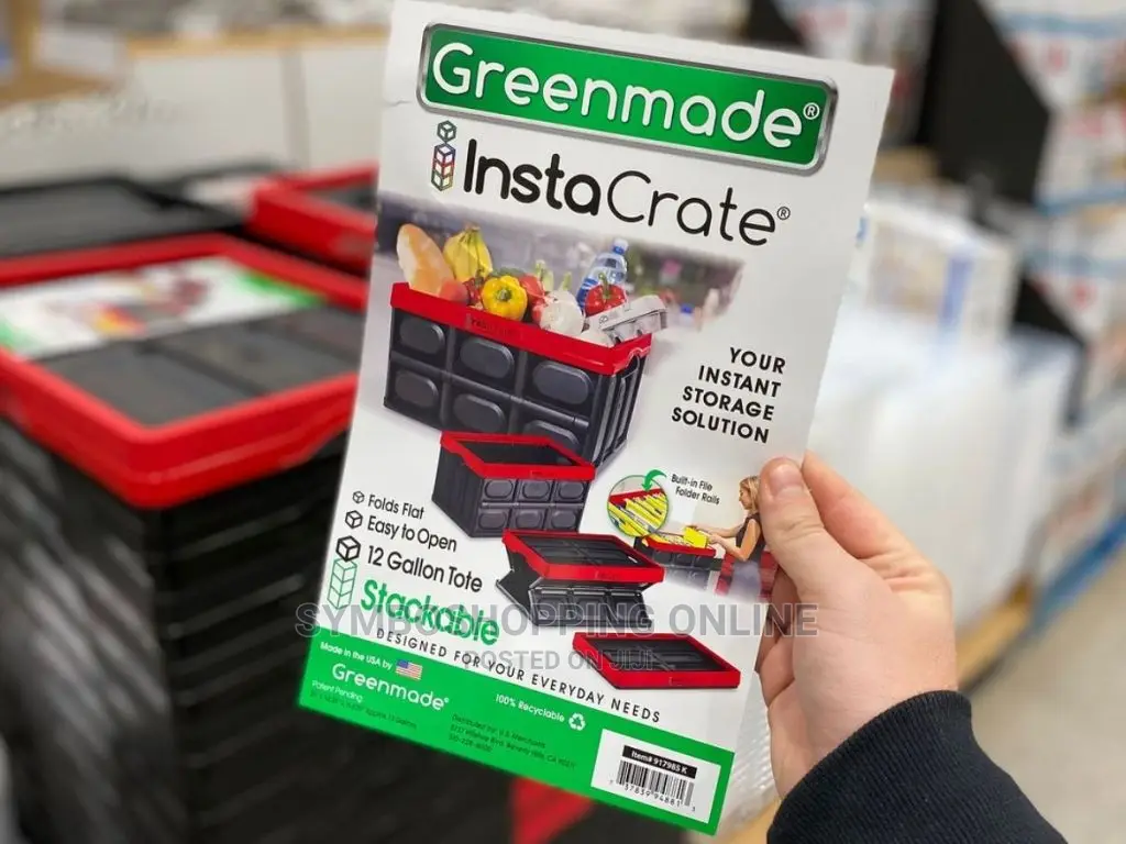 Greenmade Instacrate Collapsible Storage Container, 12 Gal,