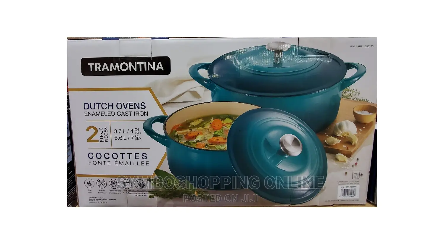 Tramontina Dutch Oven Set, 2-Pack ( Teal )