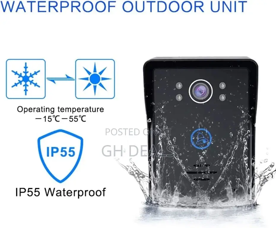 2.4G Wireless Video Door Phone Doorbell Intercom System