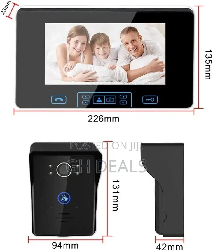2.4G Wireless Video Door Phone Doorbell Intercom System