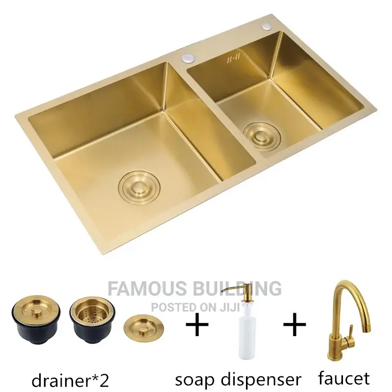 Stainless Steel Gold Sink